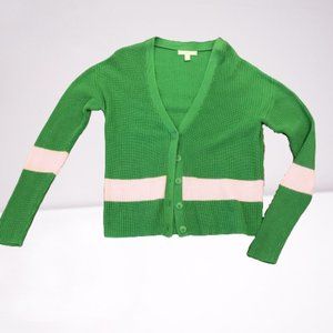 1901 Knit Block Stripe Cardigan Sweater